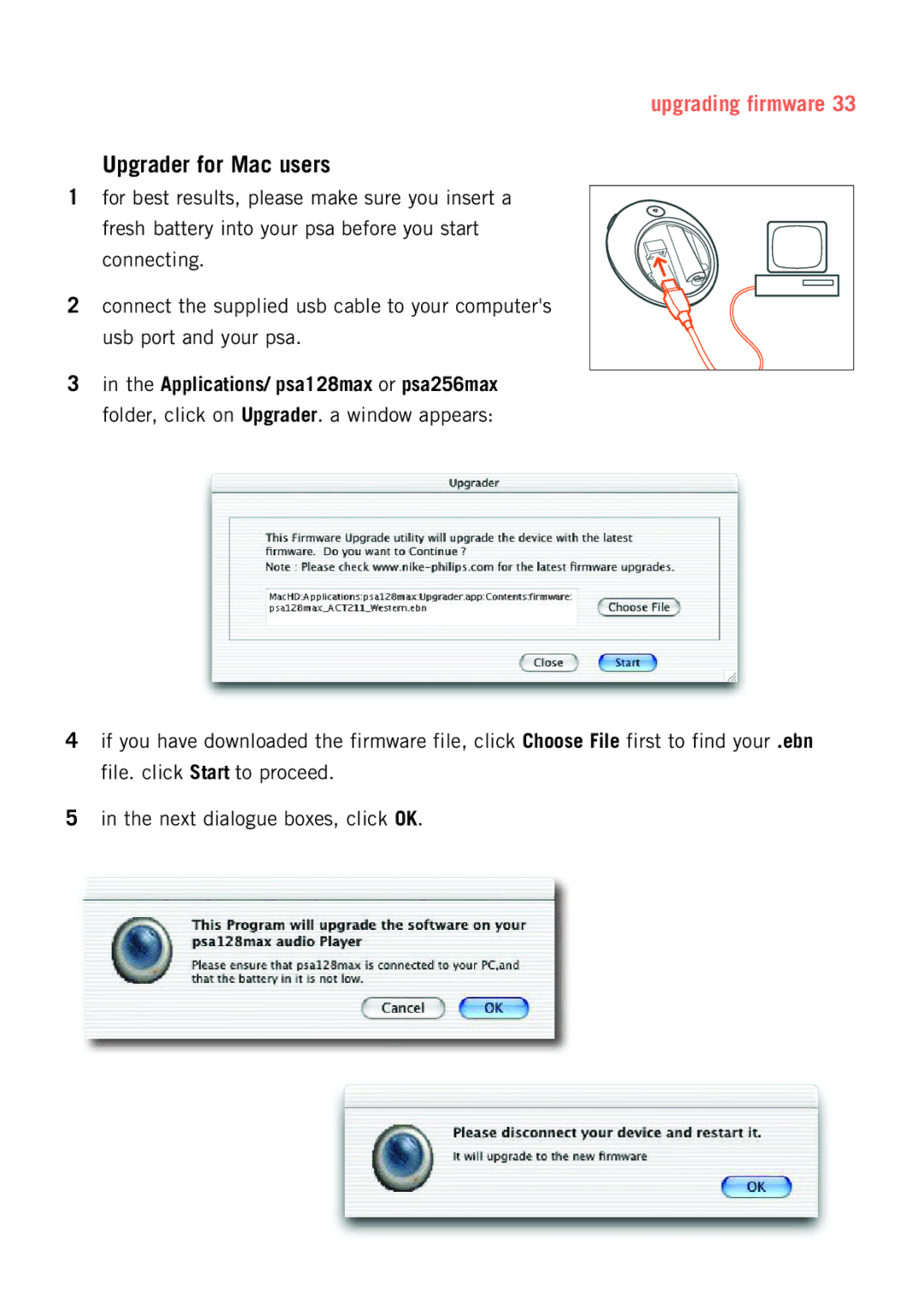 Philips psaplay user manual Upgrader for Mac users 