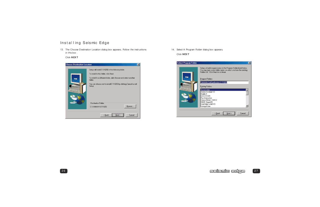 Philips PSC705 user manual Installing Seismic Edge 