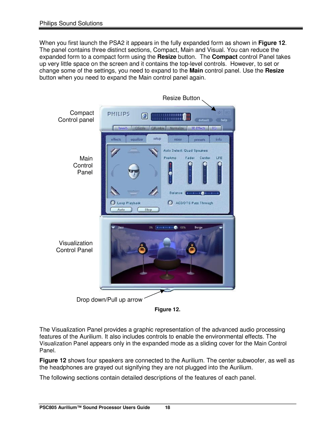 Philips manual PSC805 Aurilium Sound Processor Users Guide 