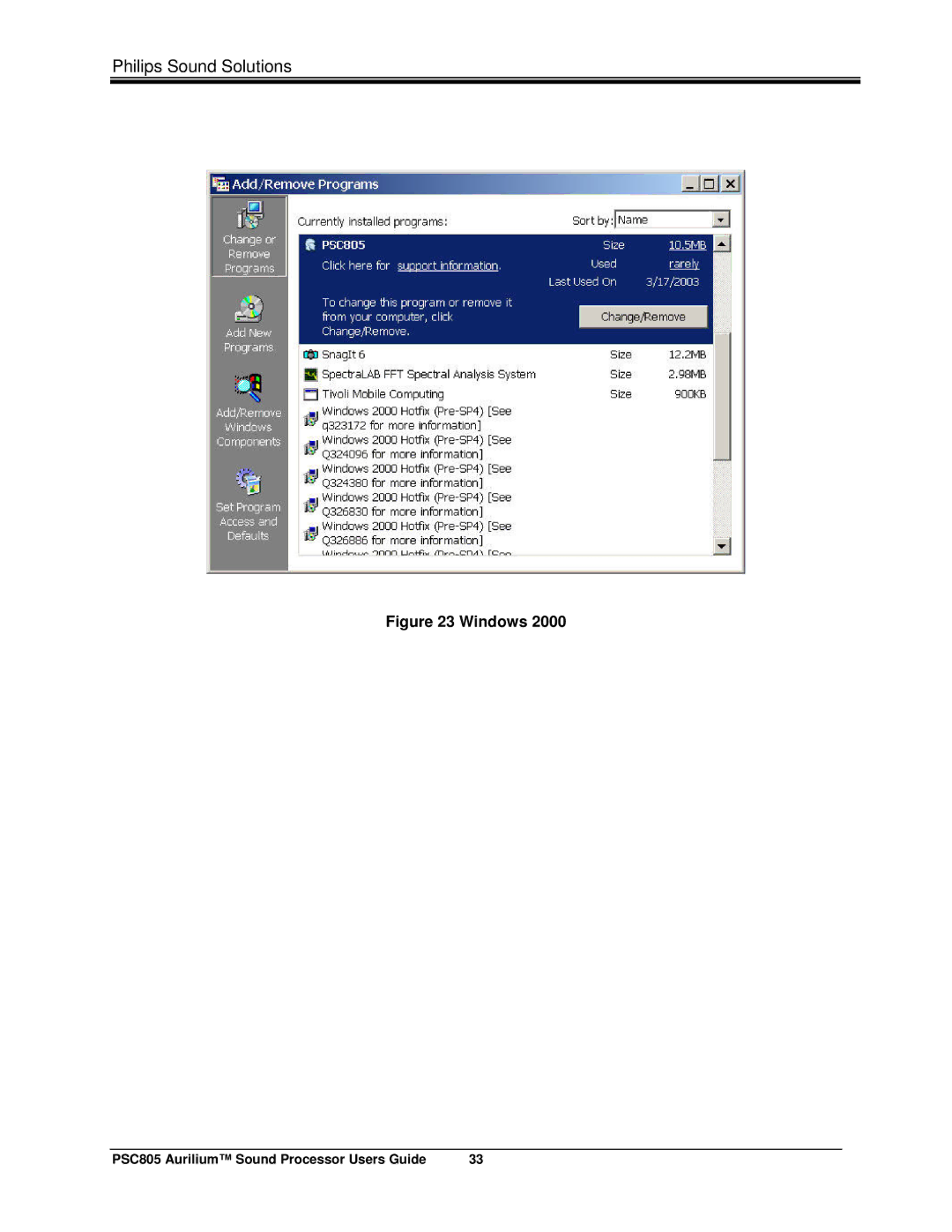 Philips PSC805 manual Windows 