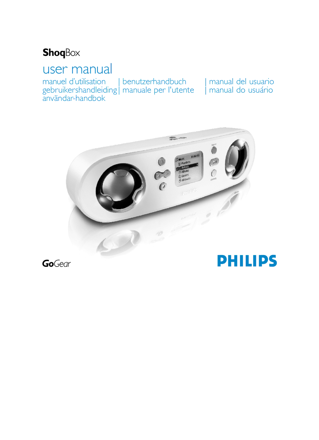 Philips PSS100 user manual Manual del usuario manual do usuário 