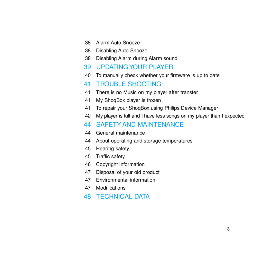 Philips PSS231 user manual Updating Your Player 