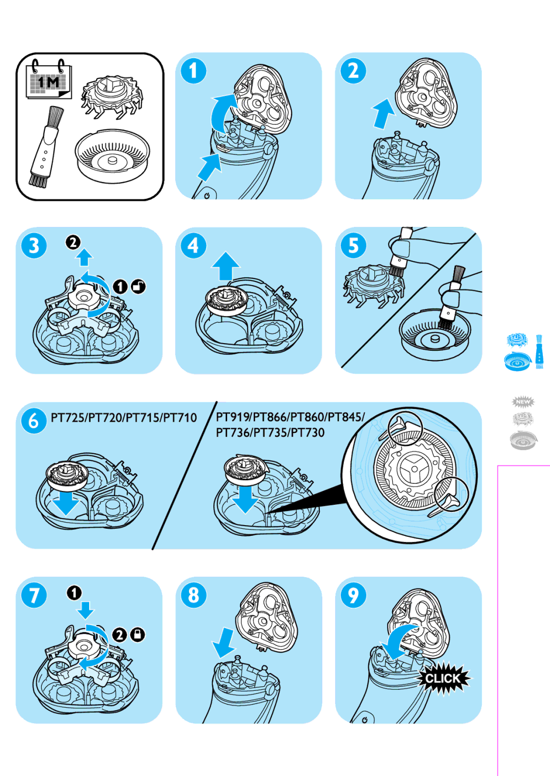 Philips PT845, PT860, PT736, PT735, PT730, PT715, PT710, PT725, PT866, PT720 manual 