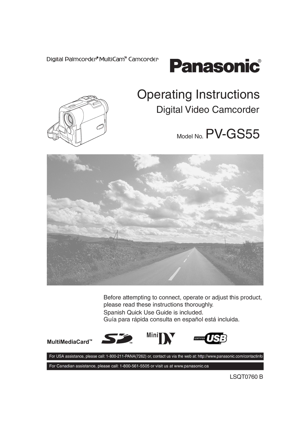 Philips PV-GS55 operating instructions Operating Instructions 