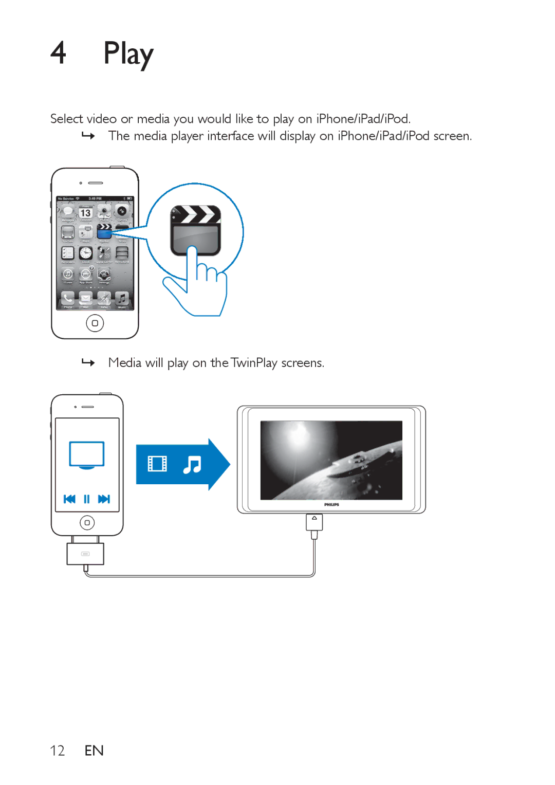 Philips PV9002I, PV7002I user manual Play 