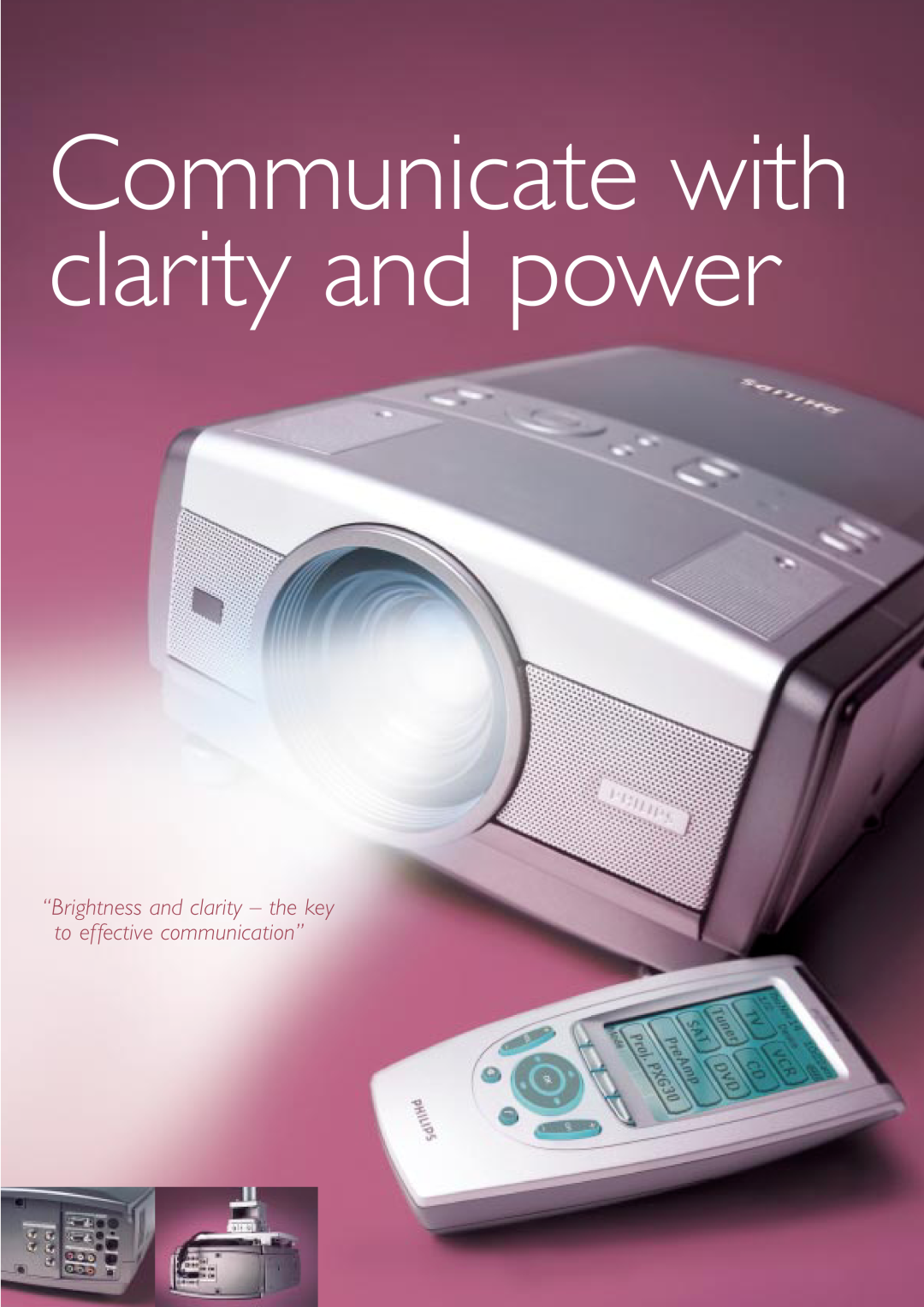 Philips PXG30 manual Communicate with clarity and power 