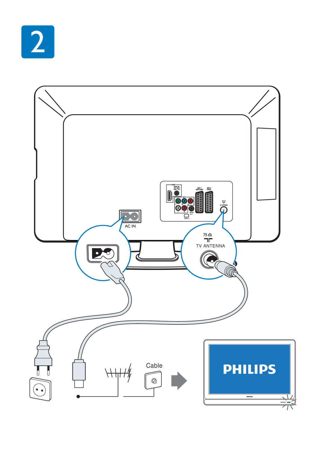 Philips Q41G78308135B manual Cable 