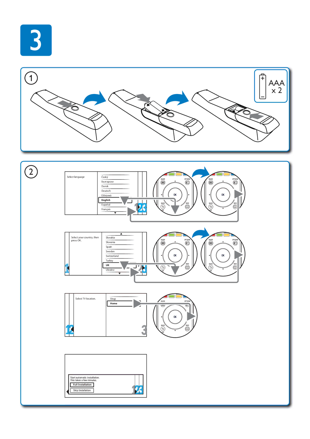 Philips Q41G78308135B manual AAA x 