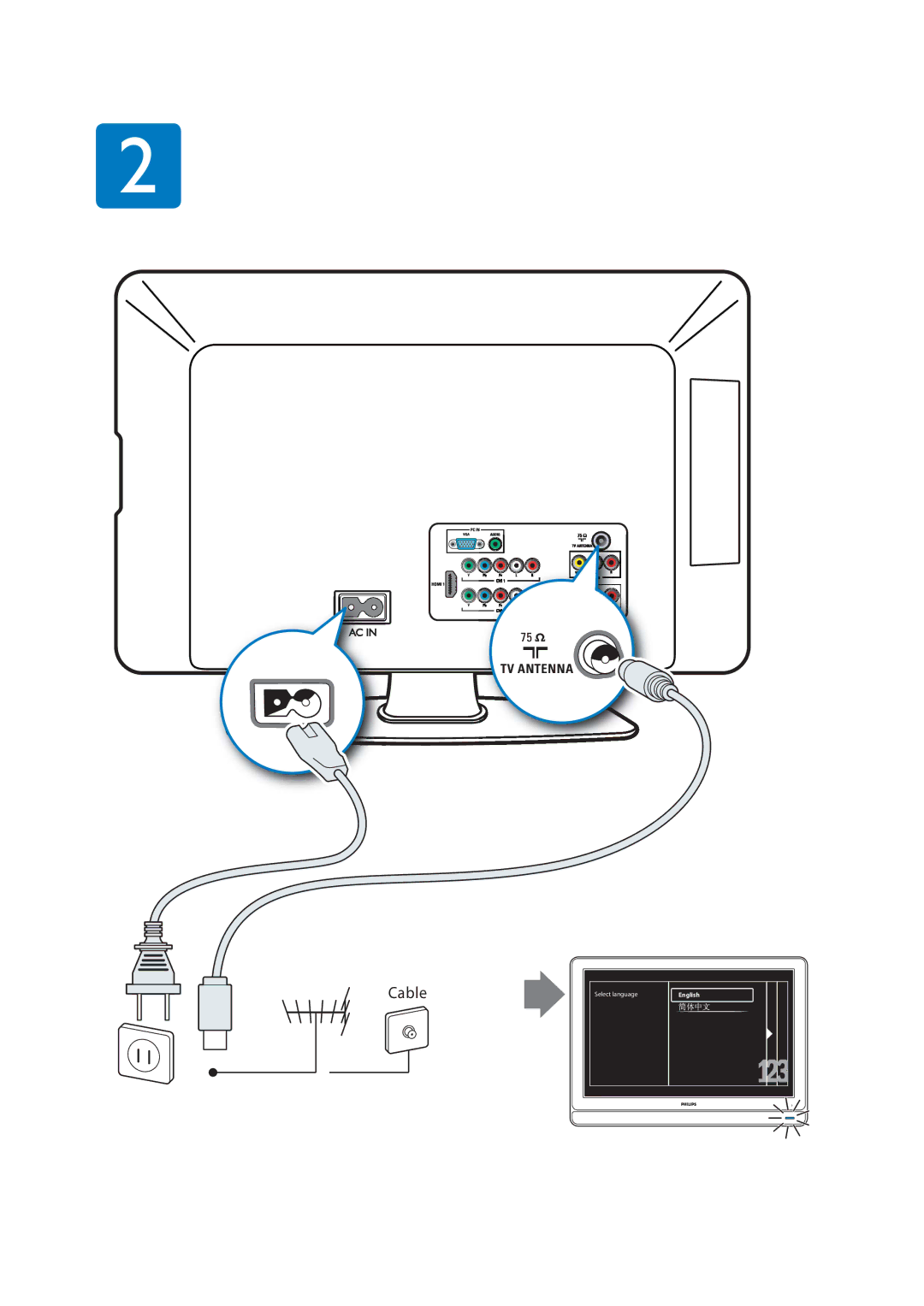 Philips Q41G78308136A manual Cable 