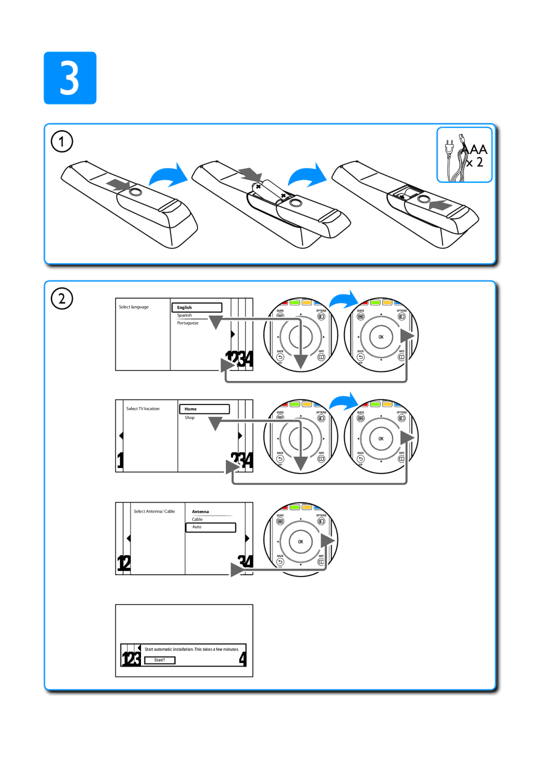 Philips Q41G78308138A manual AAA x 