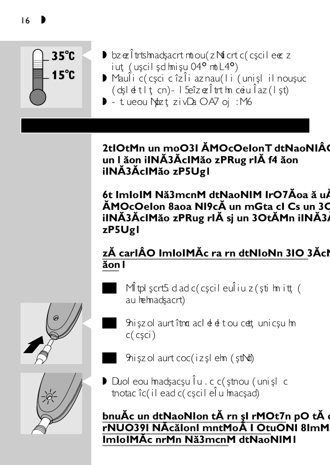 Philips QC5040 manual Încărcare, 16 Română 