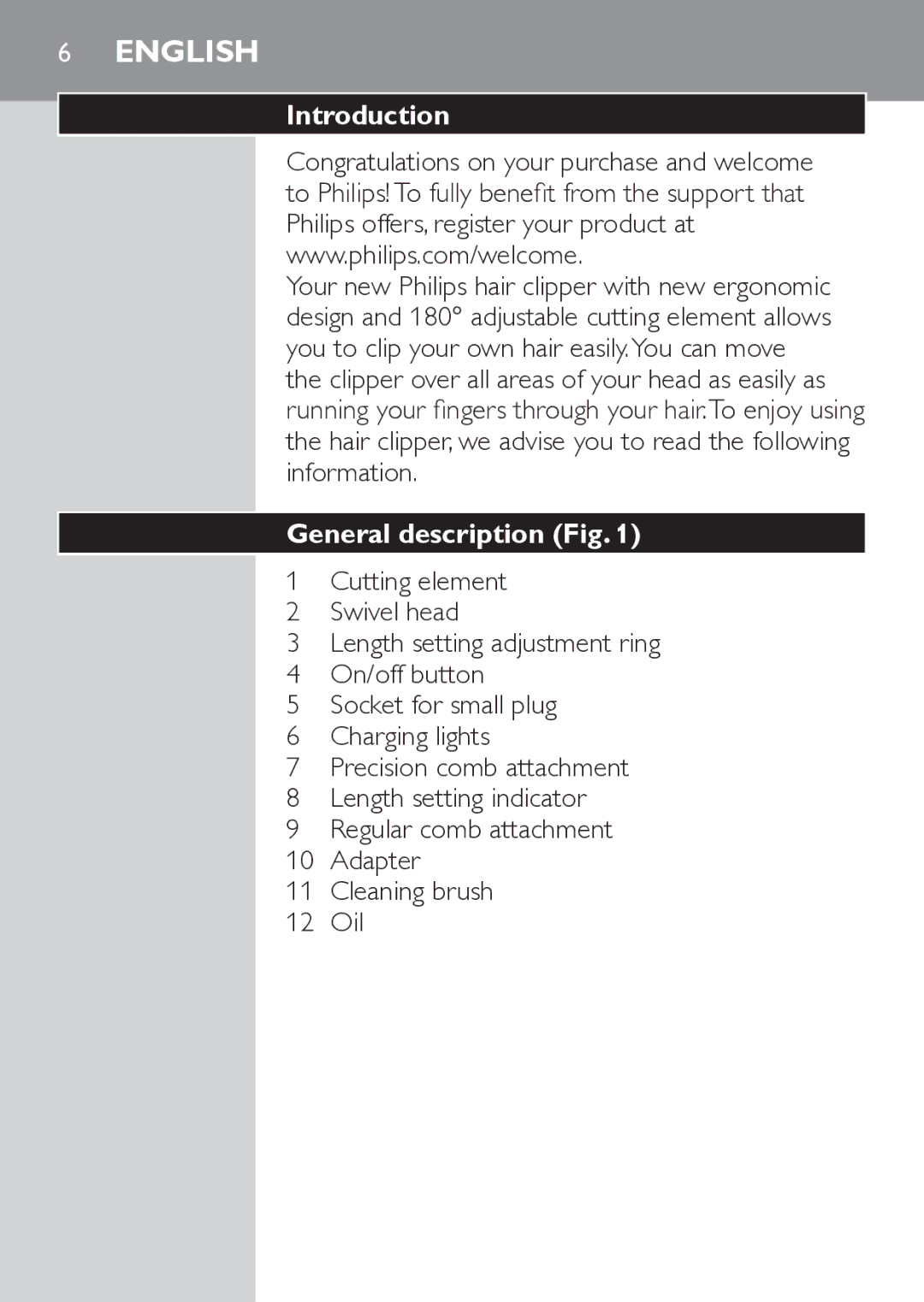 Philips QC5570 user manual Introduction, General description 