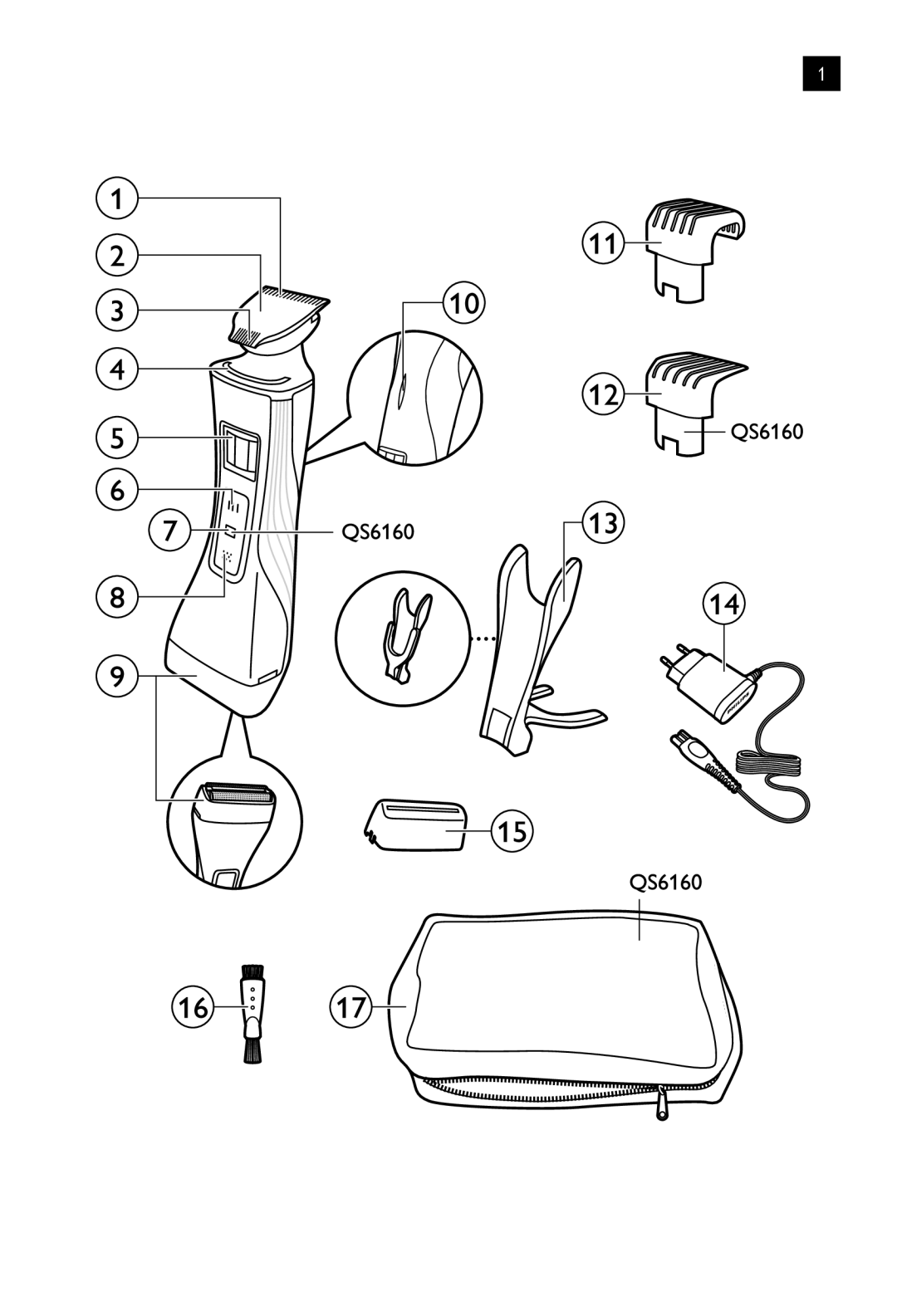 Philips QS6140 manual 