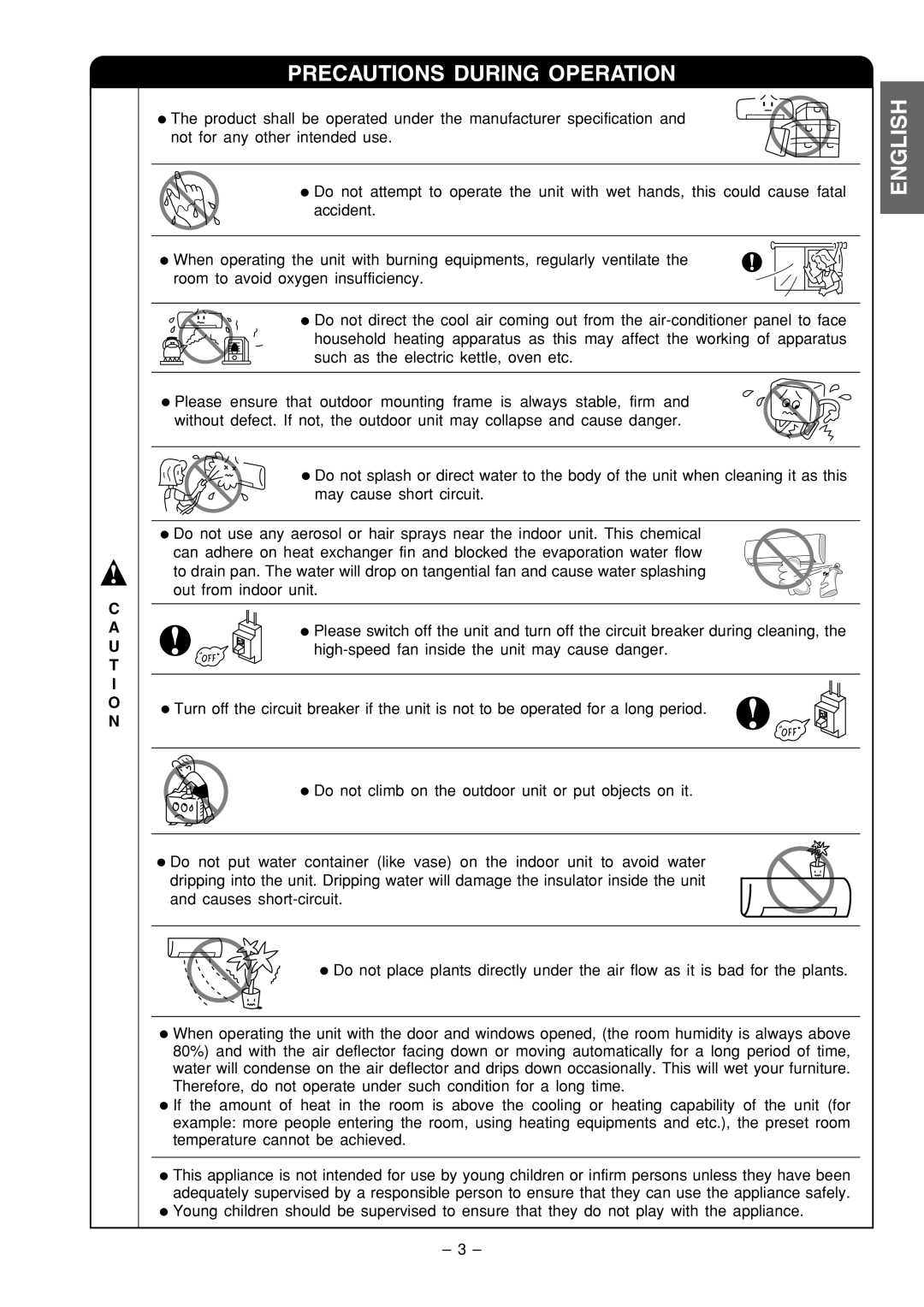 Philips RAS-X18CX, RAC-X18CX instruction manual English 