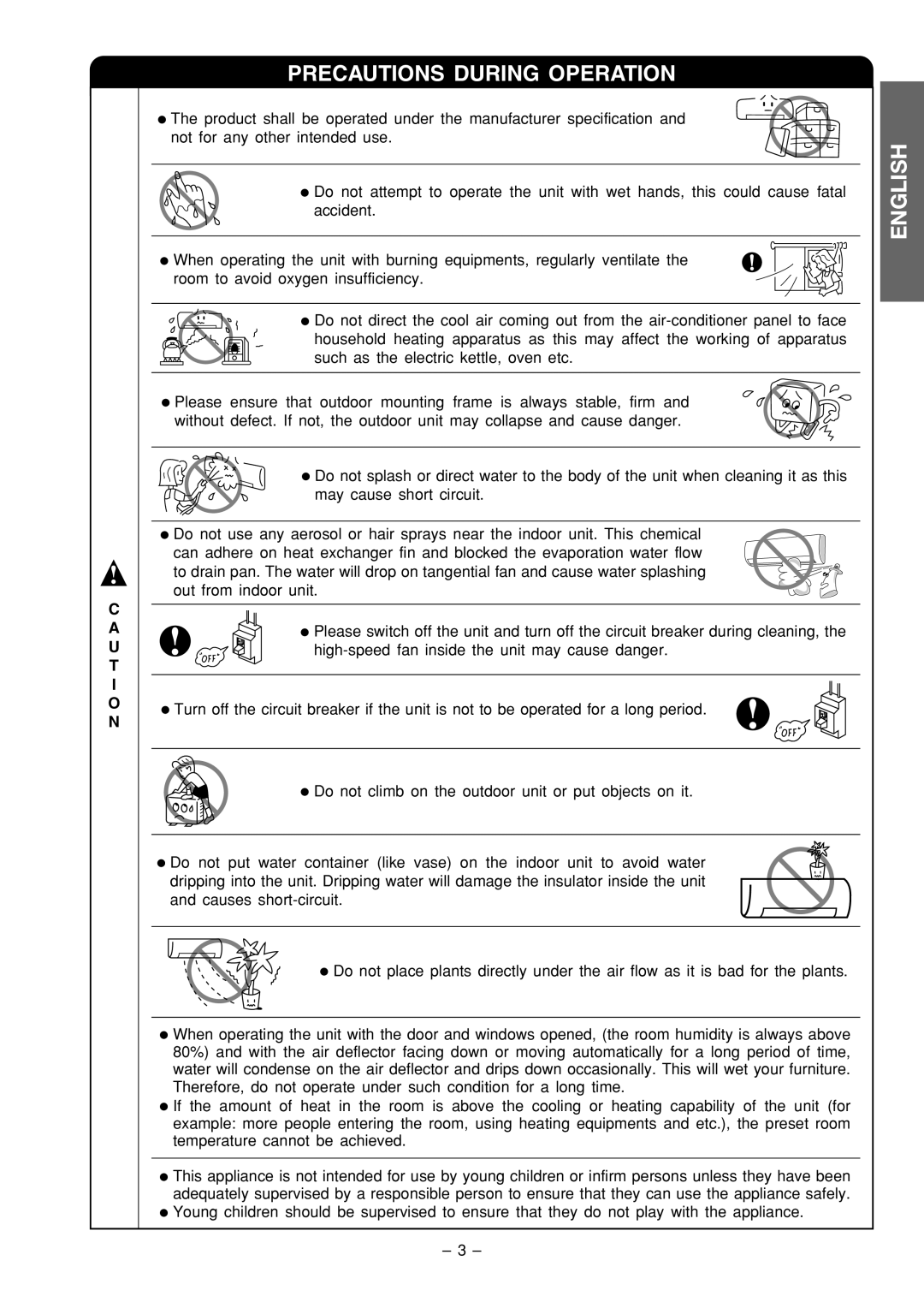 Philips RAC-18C9, RAS-18C9 instruction manual English 