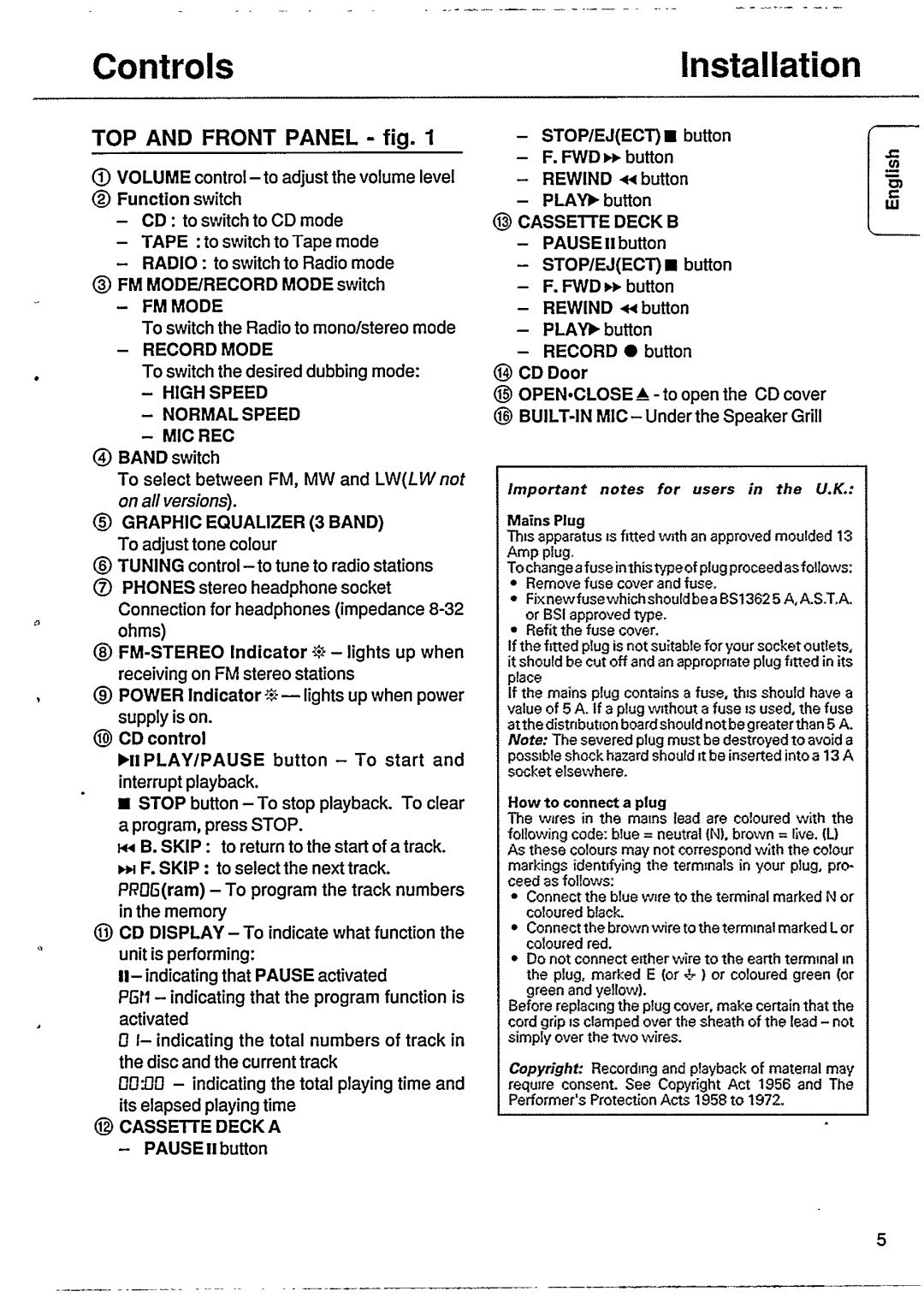 Philips ND 7500/58, RD 7050/58 manual 