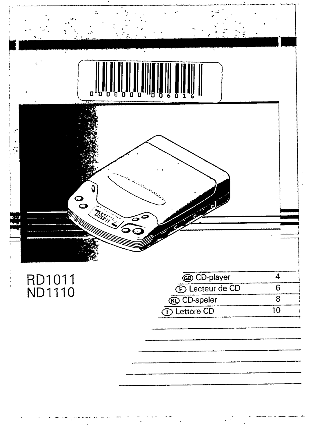 Philips ND1110, RD1011 manual 