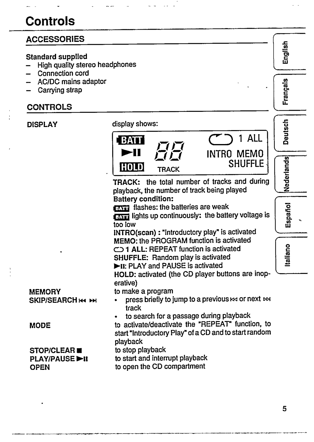 Philips RD5050/18 manual 