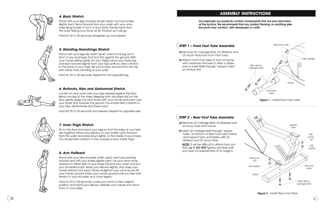 Philips Recumbent Bike owner manual Assembly Instructions 