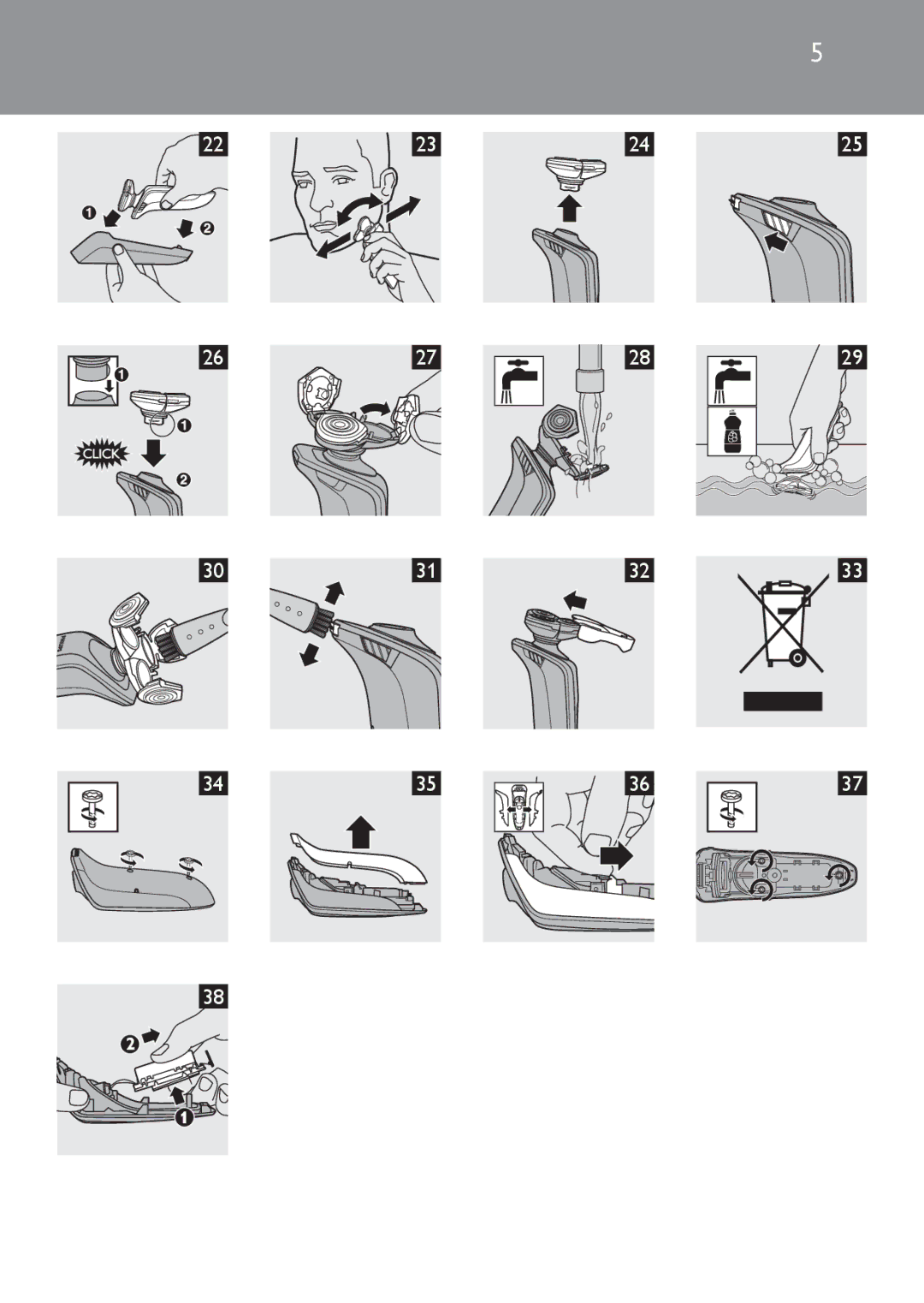 Philips RQ1000 Series user manual 2223 2627 3031 