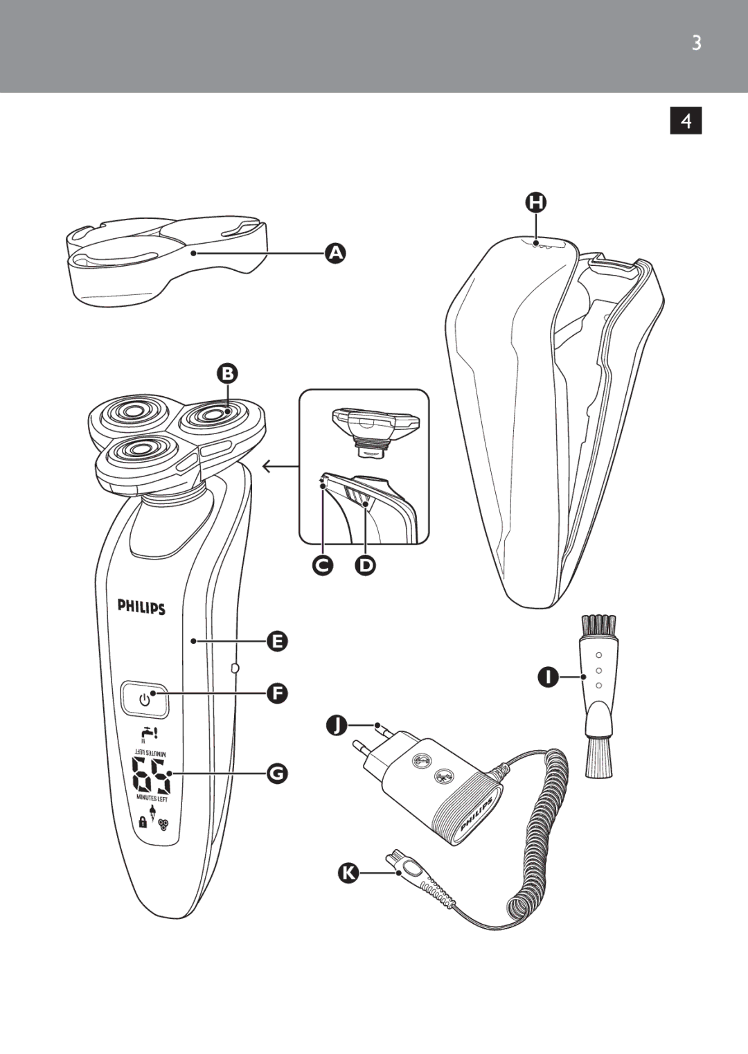 Philips RQ1062, RQ1052 manual 