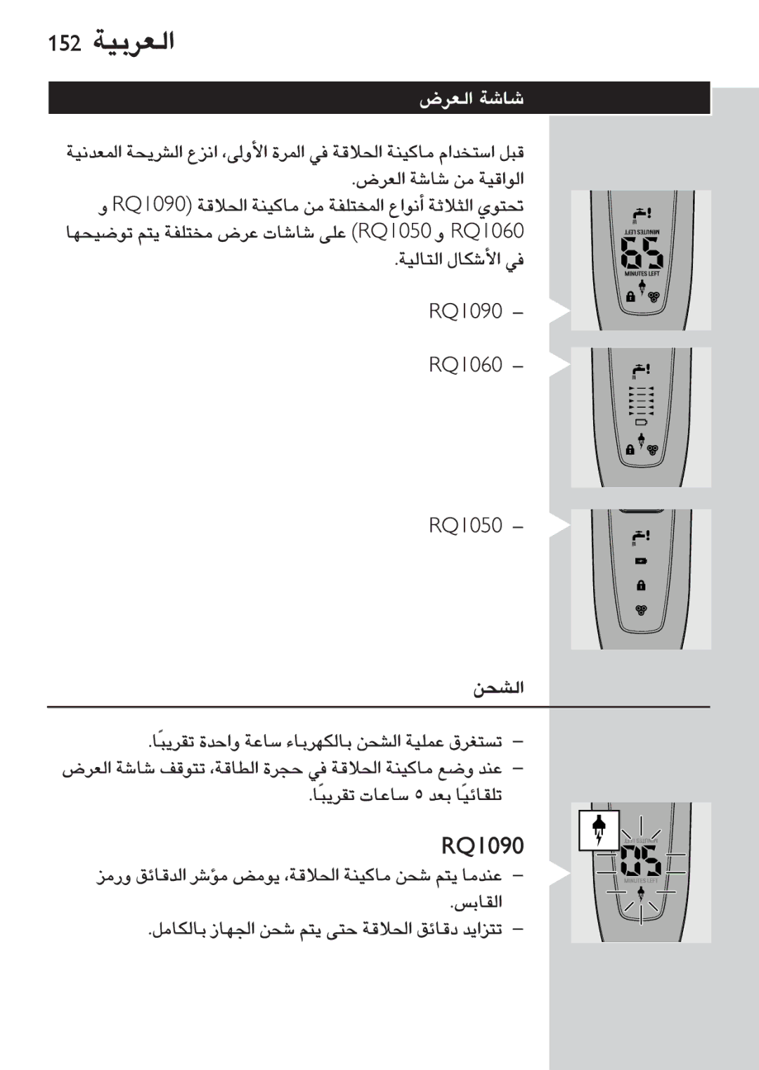 Philips RQ1060 manual 152 