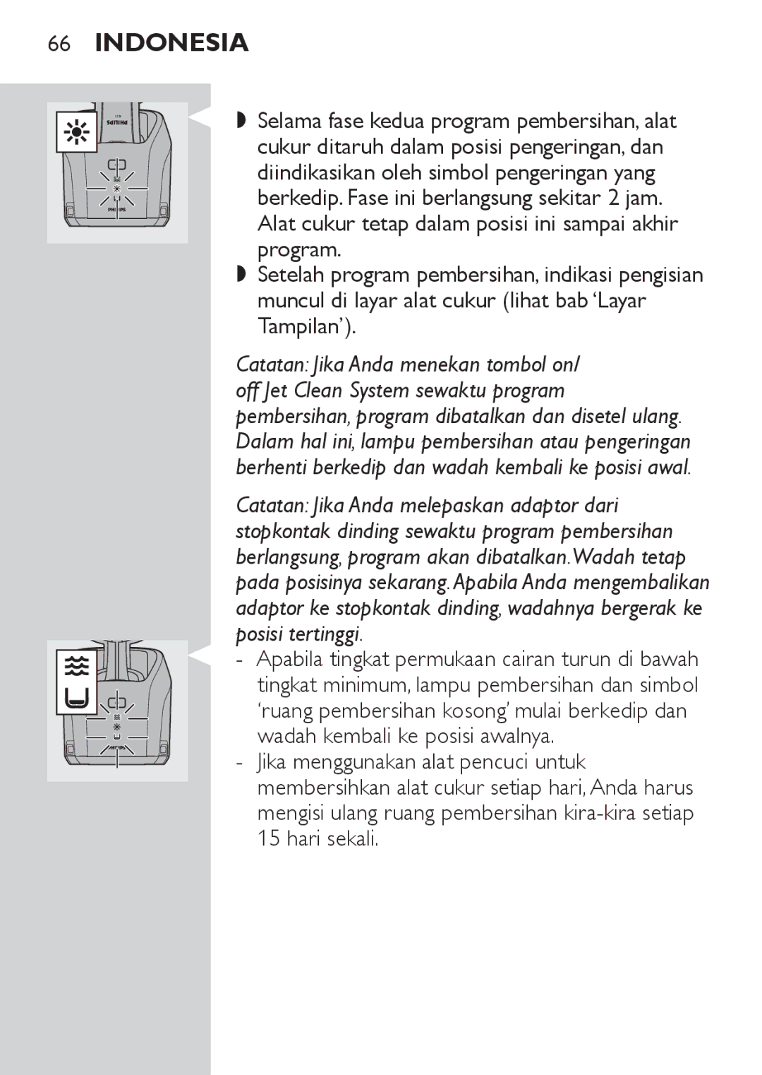 Philips RQ1087, RQ1077 manual Indonesia 