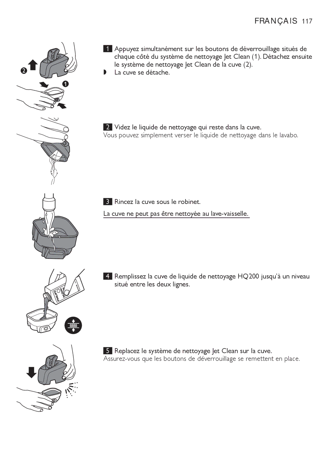 Philips RQ1200 user manual Français 