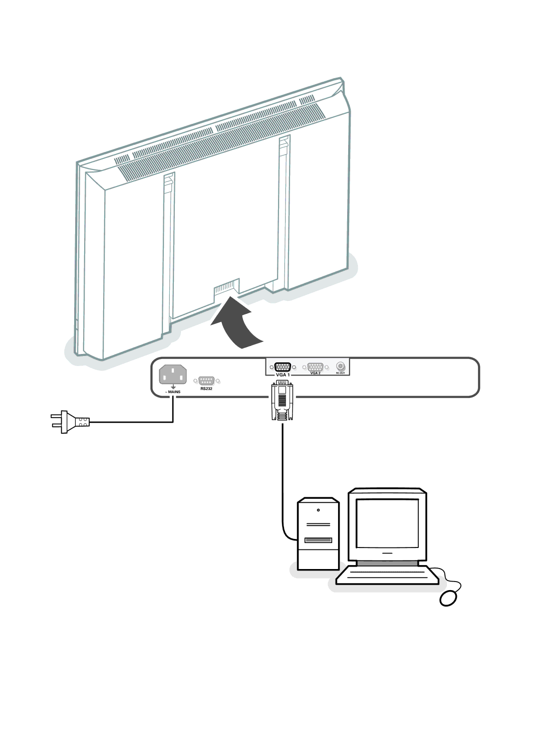 Philips RS232 manual Vga 