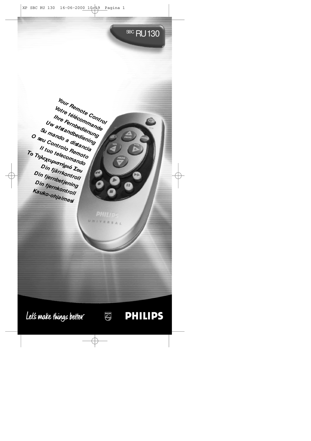 Philips manual SBC RU130 