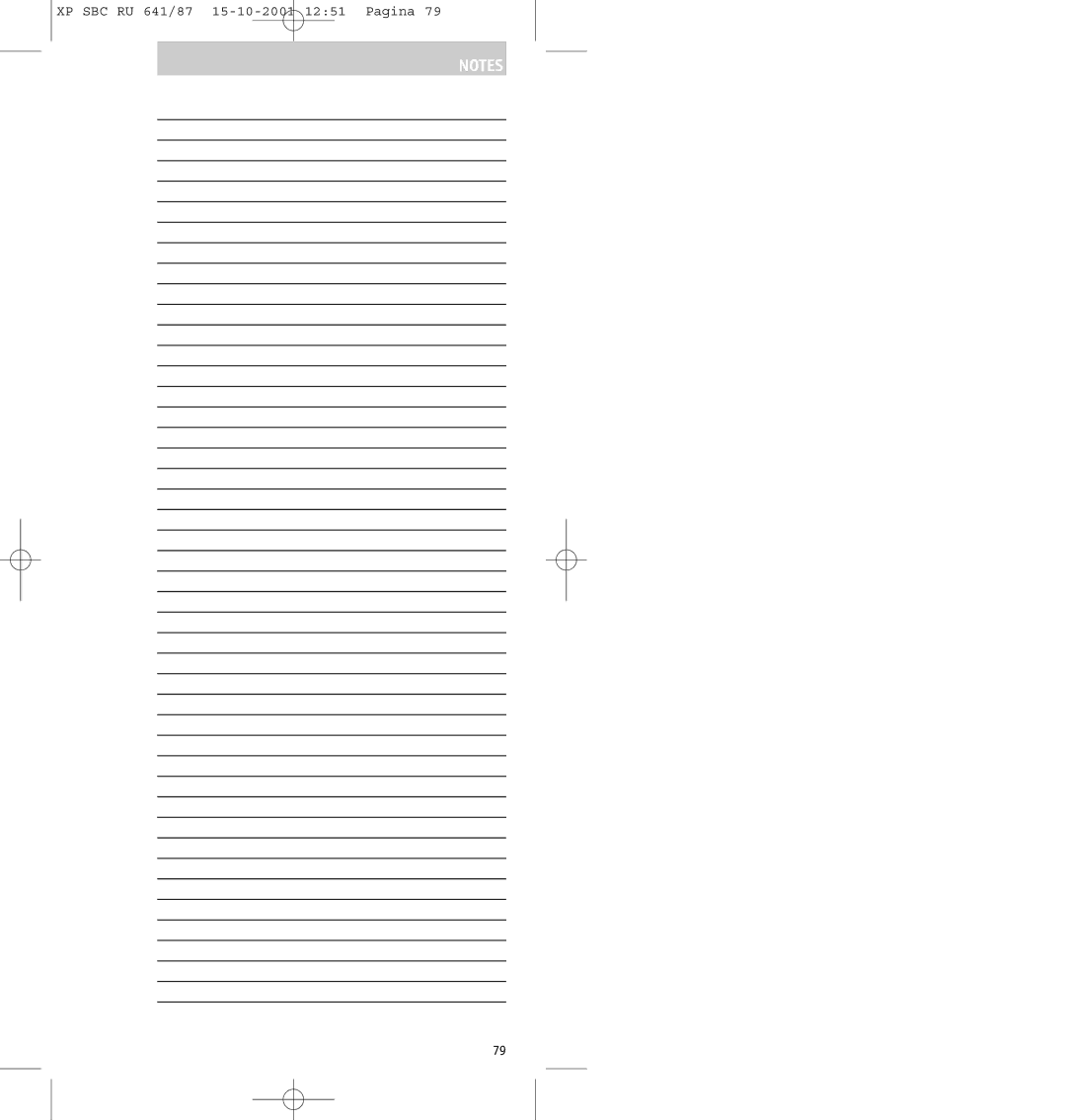 Philips SBC RU641/87 manual XP SBC RU 641/87 15-10-2001 1251 Pagina 