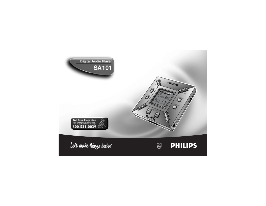 Philips SA101 manual Digital Audio Player, Datai/O, Display Mode/Eq, Volume, Hold, No Bookmark Delete 