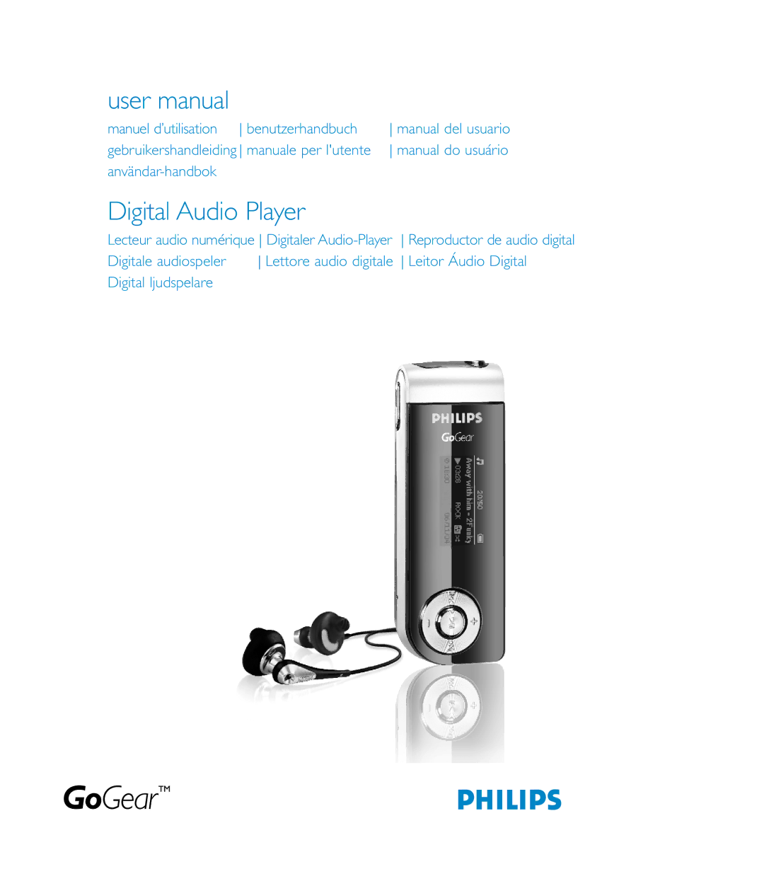 Philips SA179, SA170, SA175 user manual Digital Audio Player 