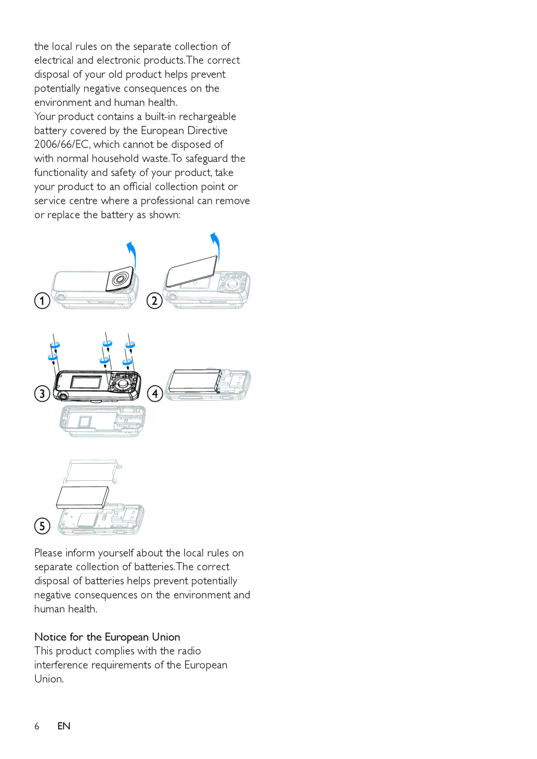 Philips SA1MXX04P, SA1MXX04KN, SA1MXX04B, SA1MXX02W, SA1MXX02KN, SA1MXX04WS, SA1MXX02B user manual 