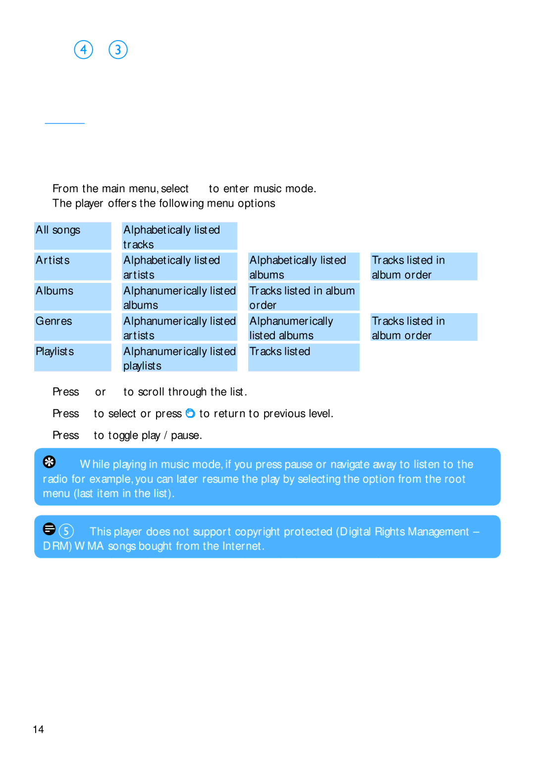 Philips SA2920, SA2940 manual Find your music 