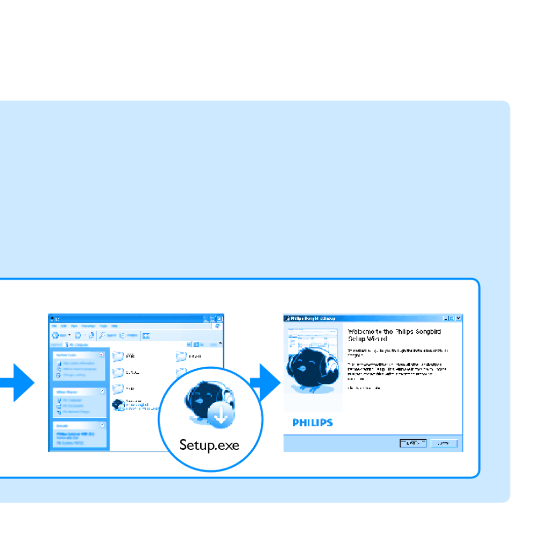 Philips SA2ARA16, SA2ARA08, SA2ARA04 quick start Setup.exe 