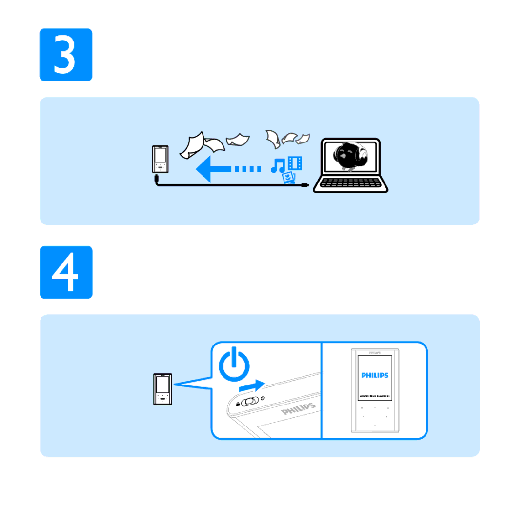 Philips SA2ARA08, SA2ARA16, SA2ARA04 quick start 