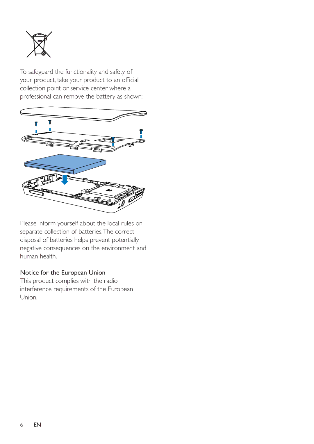 Philips SA4MUS32, SA4MUS08, SA4MUS16 user manual To safeguard the functionality and safety 