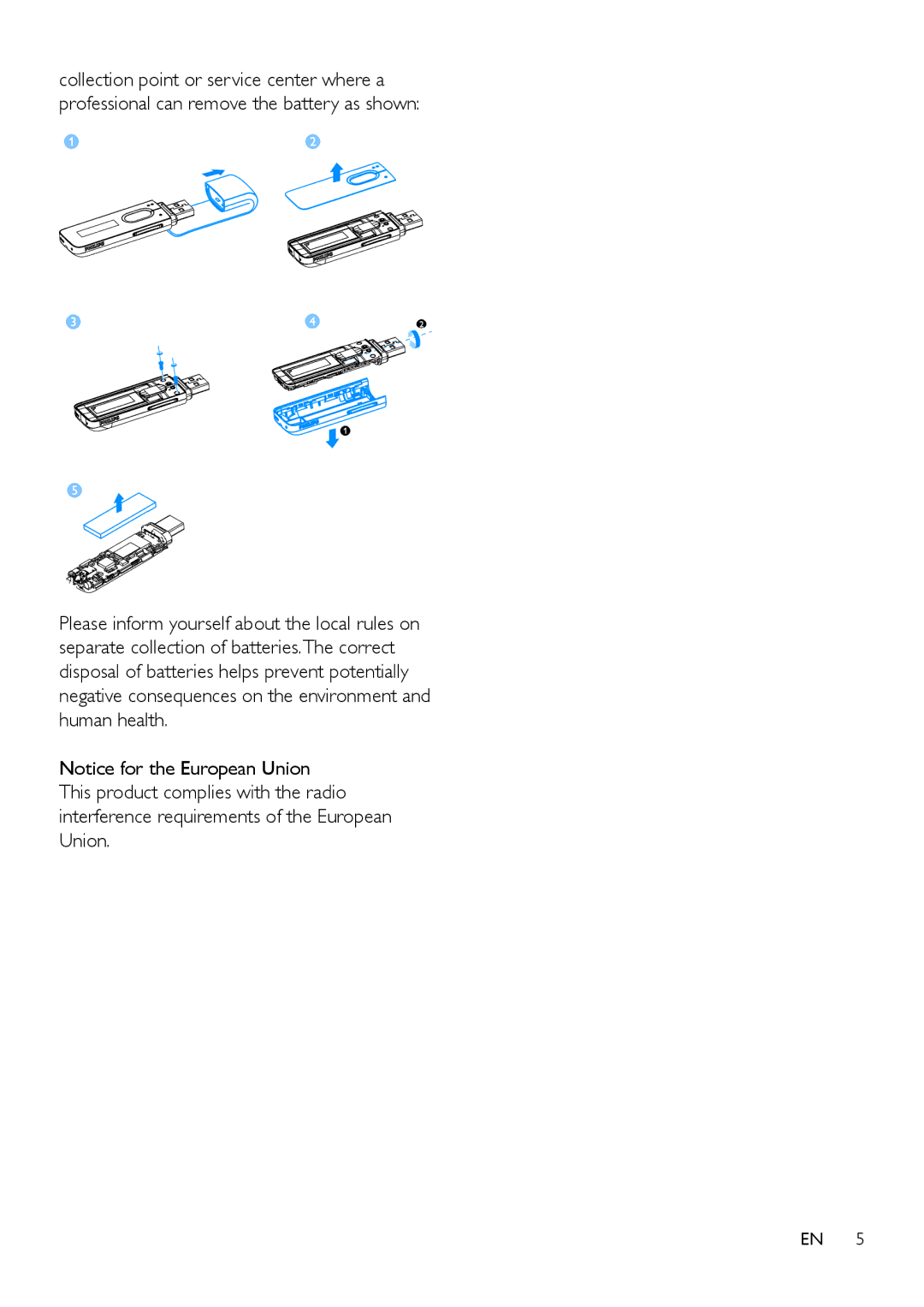 Philips SA5MXX user manual 