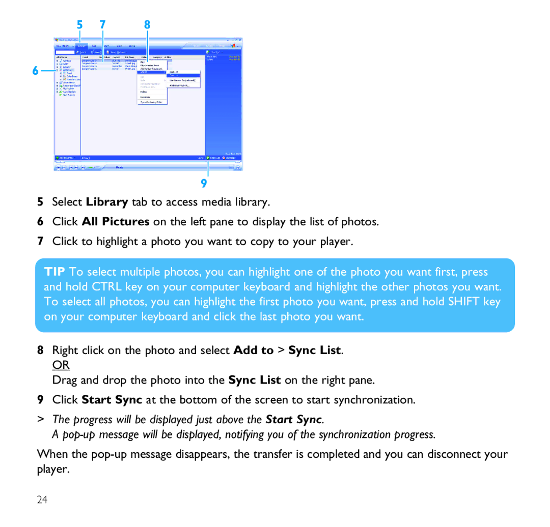 Philips SA9100 user manual 