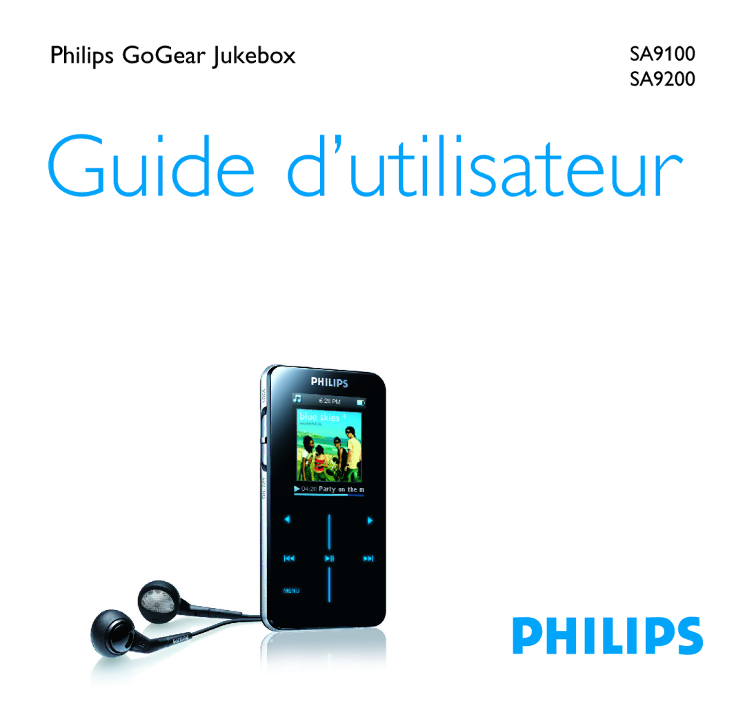 Philips SA9100, SA9200 manual Guide d’utilisateur 