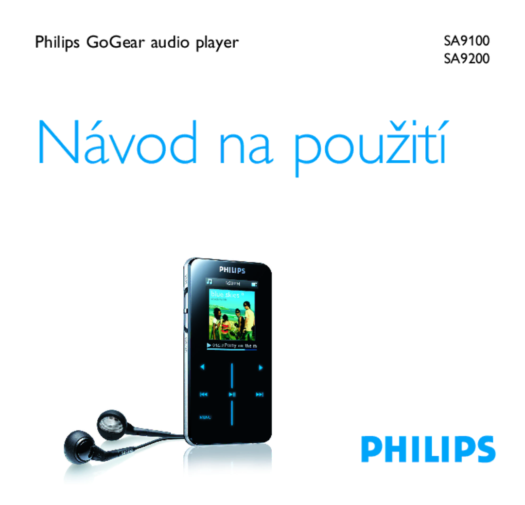 Philips SA9100, SA9200 manual Návod na použití 