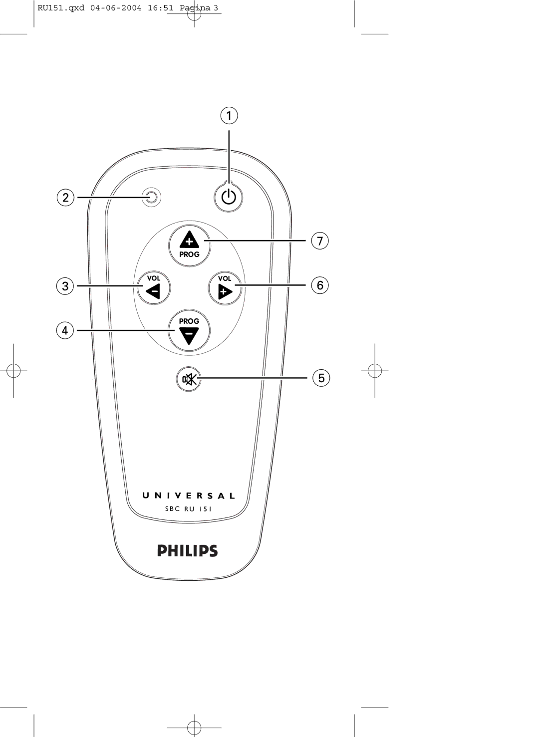 Philips SBC RU 151 manual I V E R S a L 