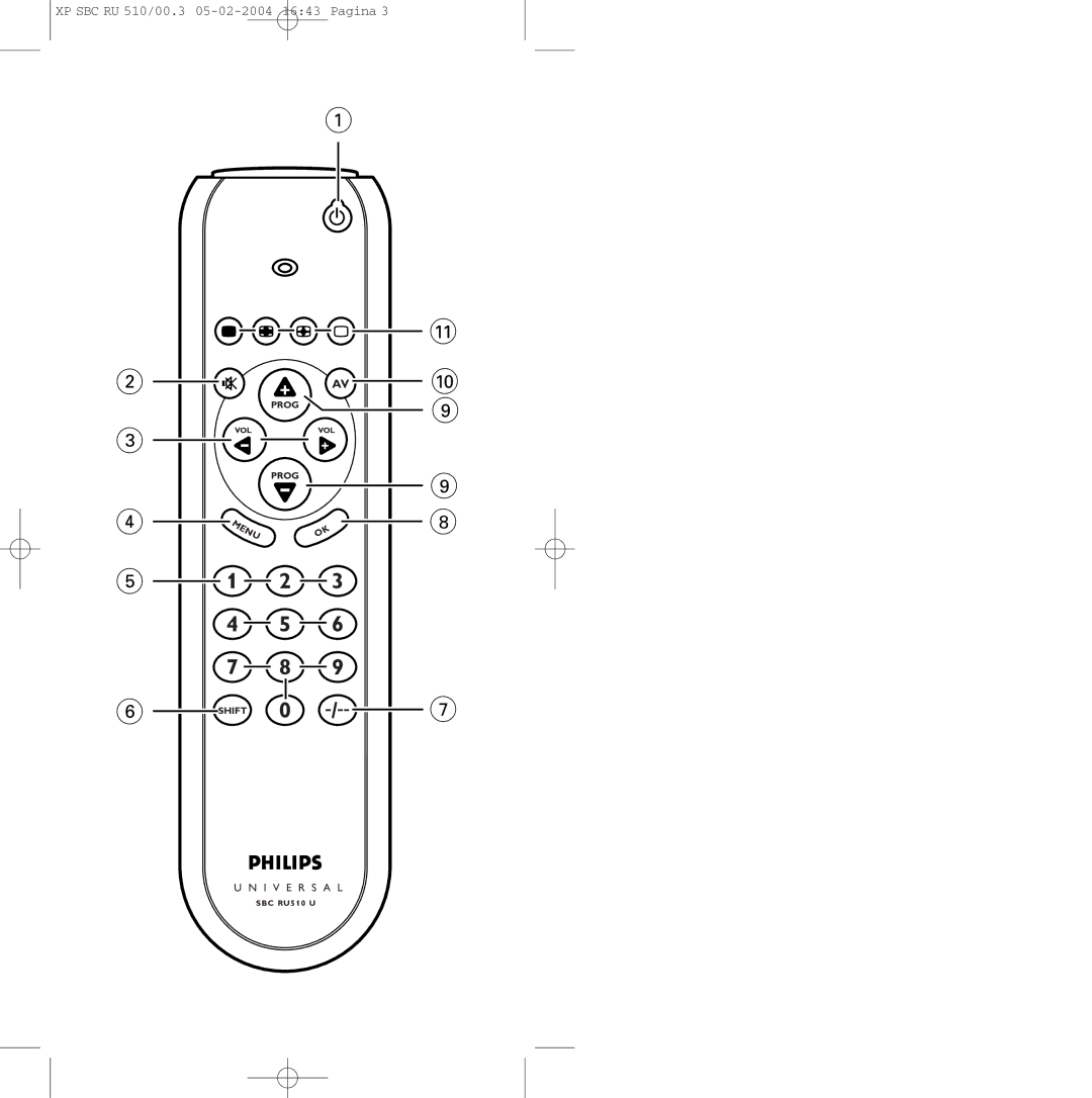 Philips SBC RU 510/00U manual I V E R S a L 