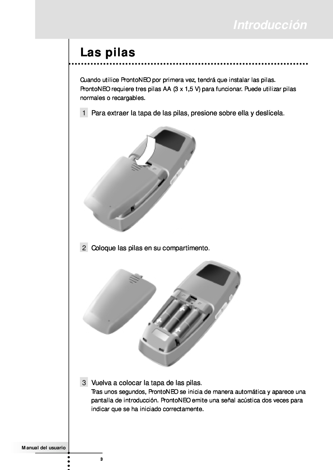 Philips SBC RU930 manual Las pilas, Introducción 