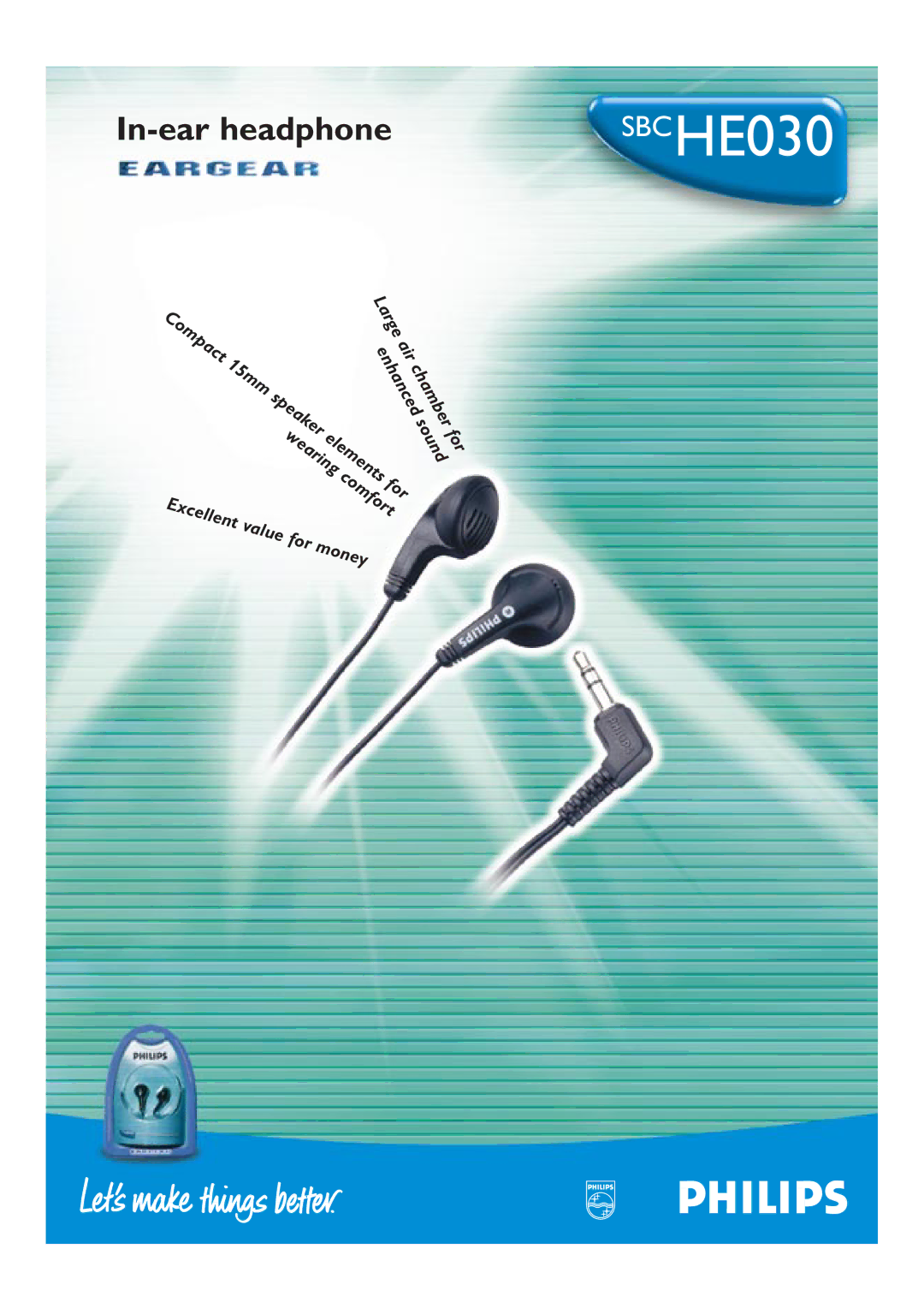 Philips SBCHE030 manual 