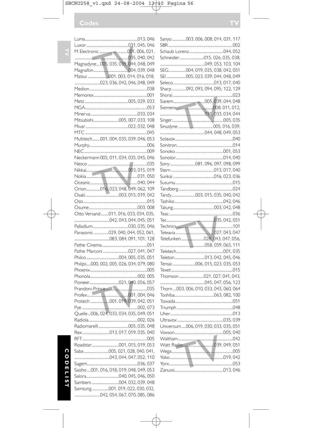 Philips SBCRU258 manual 013 