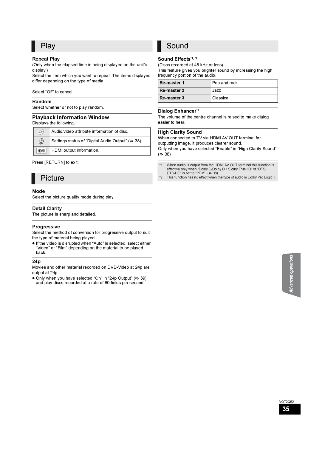 Philips SC-BT735 operating instructions Play Sound, Picture, Playback Information Window 