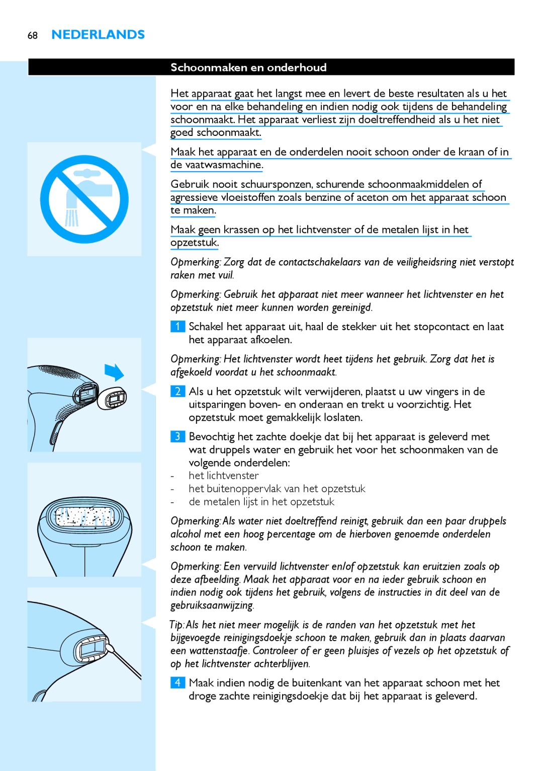 Philips SC2001/01 manual Schoonmaken en onderhoud 