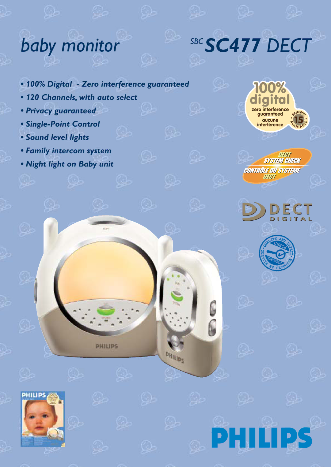 Philips SC477 manual Baby monitor 